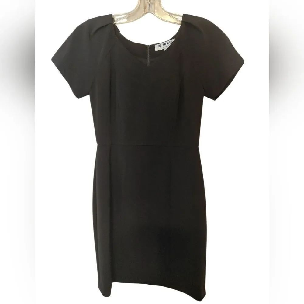 OF MERCER Black Lined Henry Dress Officewear NWT Size 00 High Quality